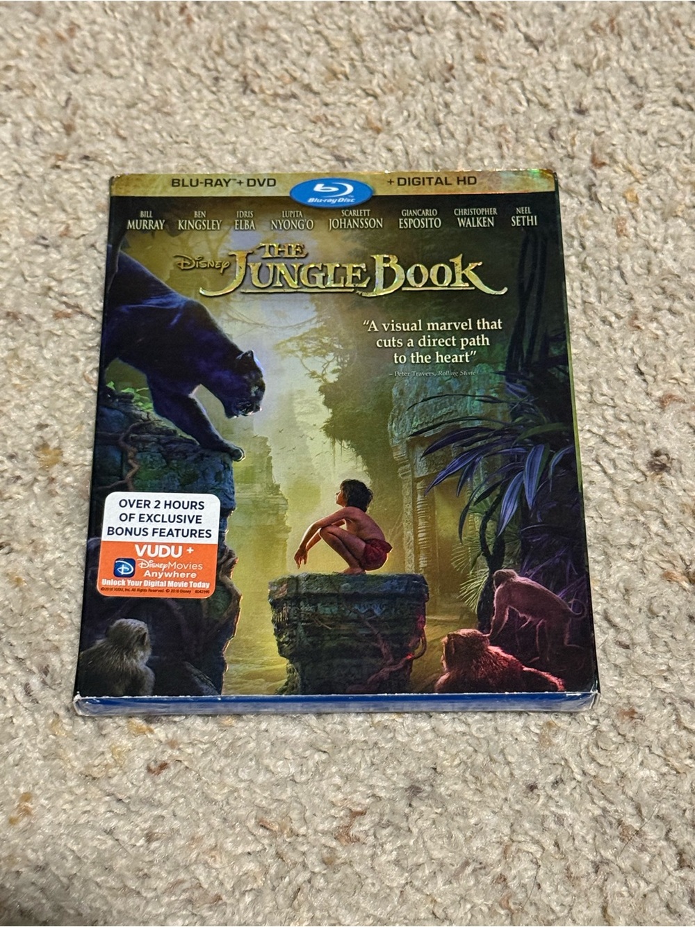 Disney The Jungle Book live action Blu-ray + DVD